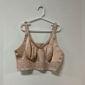 Ruby Ribbon Beige Bralette